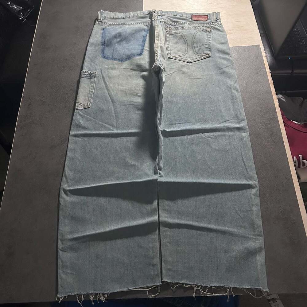Hurley International Vintage Graphic Print mens Baggy Carpenter Jeans